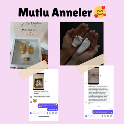 Minikİzler™ Bebek El & Ayak Alçı Hatıra Kiti